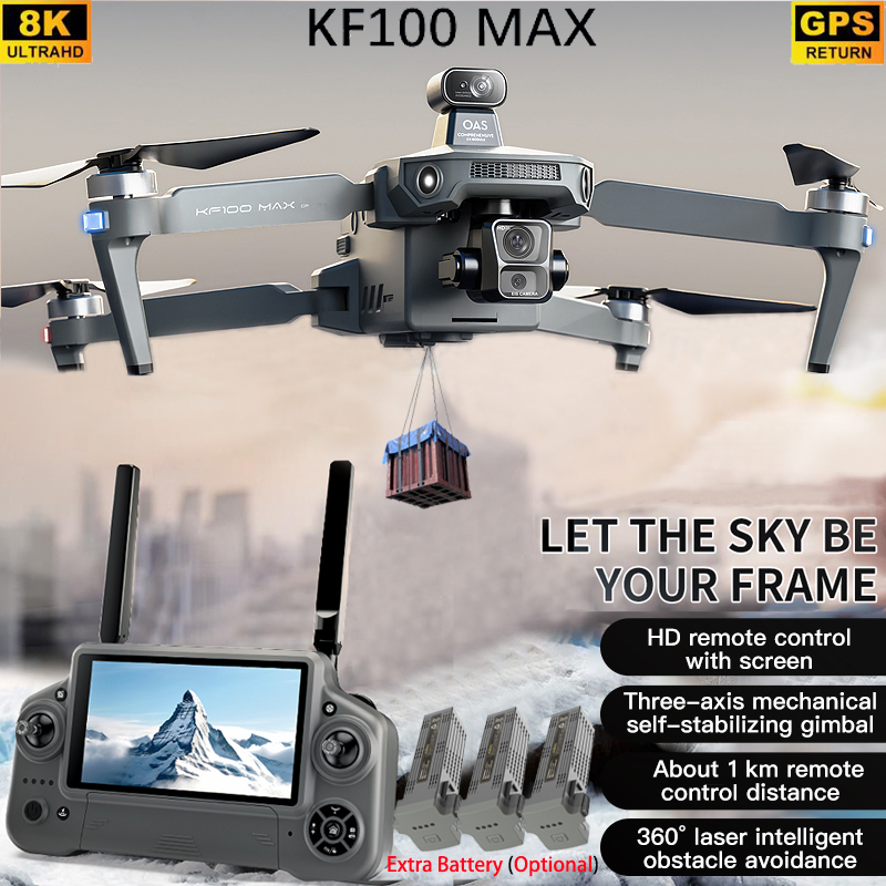 Rc Helicopter Charger - KF100 MAX GPS Дрон 4K Камера